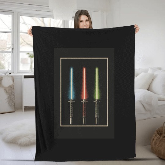 Katana LightSaber Fleece Blankets