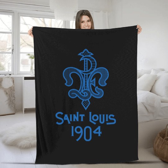 St. Louis 1904 Games - LPE Blue Fleece Blankets