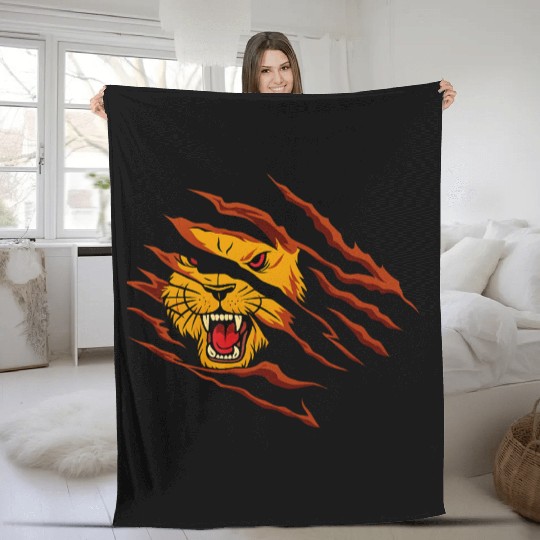 Wild Beast Scratch Fleece Blankets