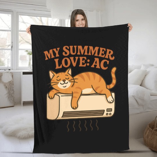 My Summer Love AC Fleece Blankets