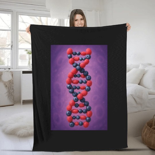 Berry DNA Twist Fleece Blankets