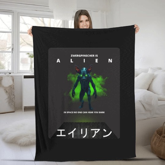 Alien Fleece Blankets