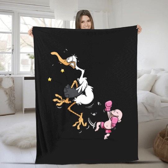 Muay Thai / MMA / Boxing Baby Girl Cartoon (pink) Fleece Blankets