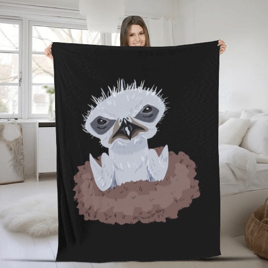 Little Bald Eagle Fleece Blankets