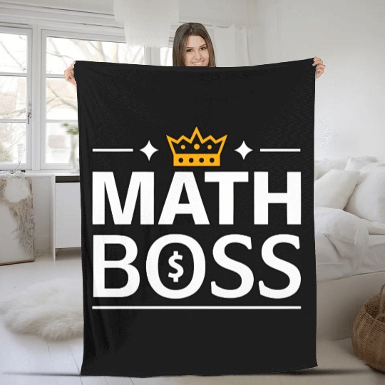Math Boss | Rule the Numbers with Style Fleece Blankets