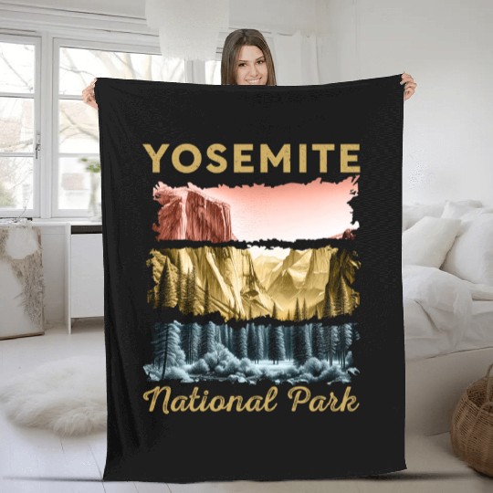 Yosemite National Park Fleece Blankets