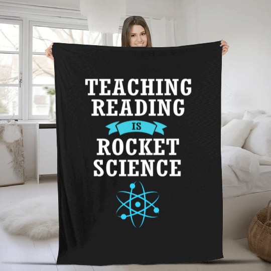 Reading Teacher Librarian Book Fleece Blankets