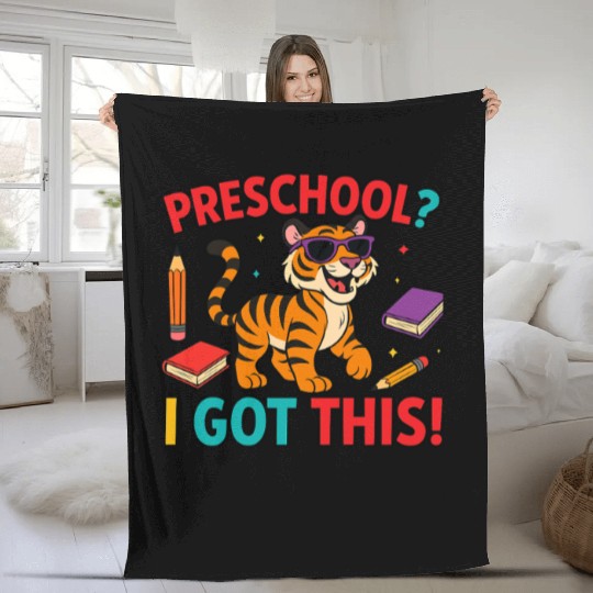Tiger Cub Fleece Blankets – Preschool I Got This School Fleece Blankets