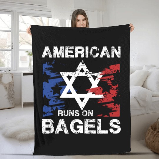 American Pride with Star and Bagel Spirit Fleece Blankets