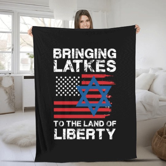 Bringing Latkes To The Land Of Liberty With Fleece Blankets