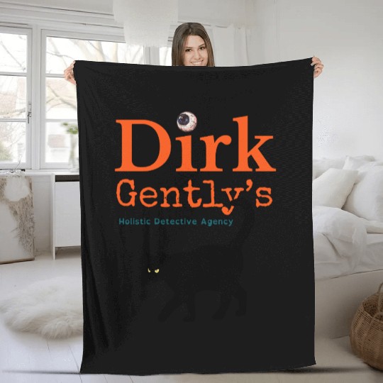 Dirk Gently Holistic Mayhem Fan Fleece Blankets