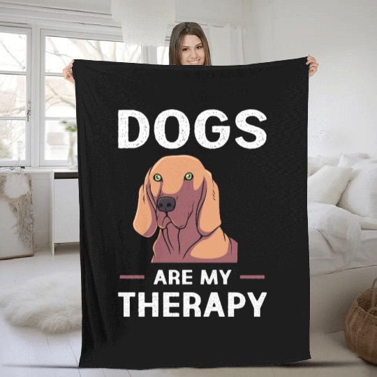 Therapy Dog Treatment Dog Lover Fleece Blankets