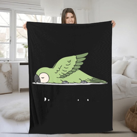 Red-shouldered Macaw Fleece Blankets