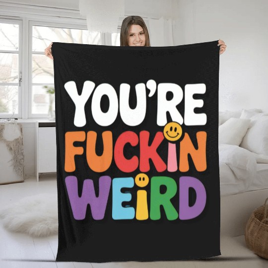 Colorful Affirmation Statement Fleece Blankets