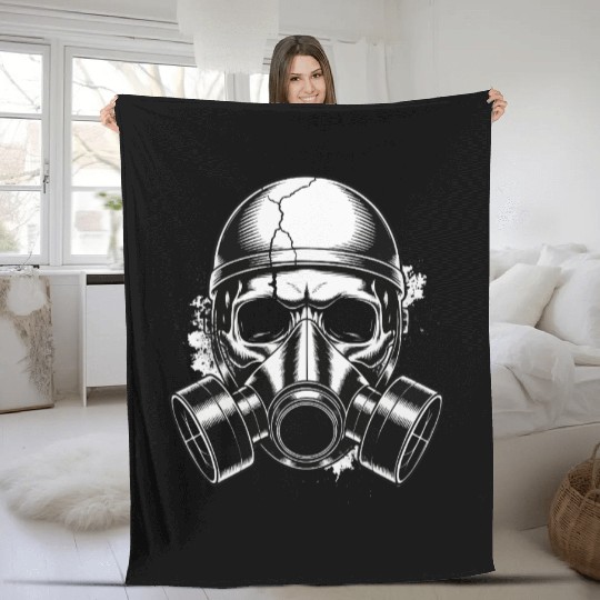 Toxic Skull – Apocalypse Style Fleece Blankets