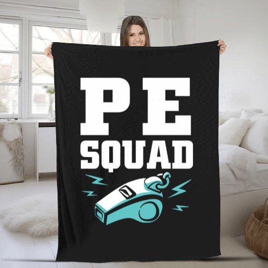 Physical Education Teacher PE Coach Fleece Blankets