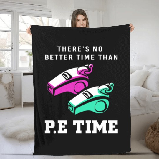 Physical Education Teacher Sports Teaching Fleece Blankets