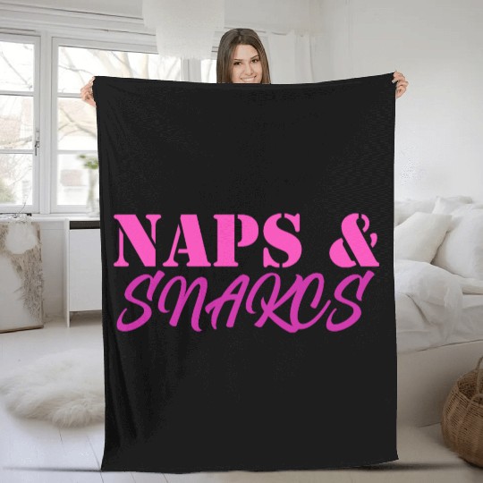 Naps & Snacks Fleece Blankets