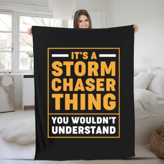 Storm Chaser Stormtrooper Weather Fleece Blankets