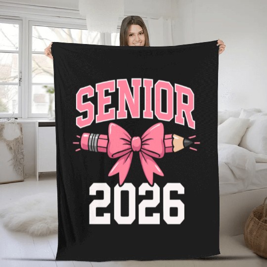 Class Of 2026 Senior Back To School Graduation 26 Fleece Blankets