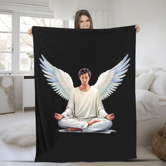 A serene angel Fleece Blankets