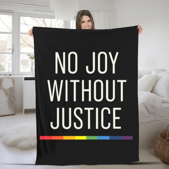 Queer Pride Queer Joy LGBTQ+ Affirmation Trans Fleece Blankets