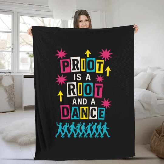 Queer Pride Queer Joy LGBTQ+ Affirmation Trans Fleece Blankets