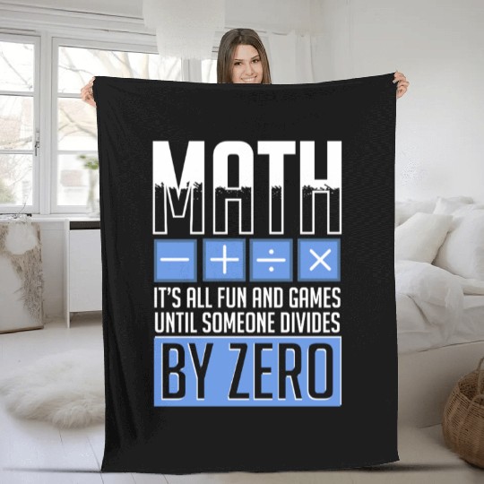 Mathematician Math Teacher Mathematics Fleece Blankets