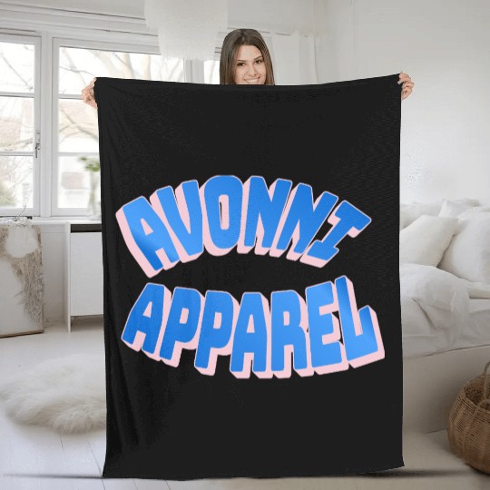 Avenue of Joy Typography Design Fleece Blankets