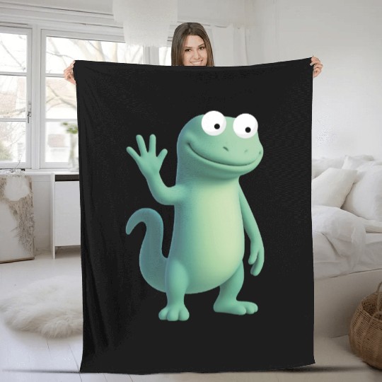 Funny Lizard Meme , lizard lizard lizard Fleece Blankets