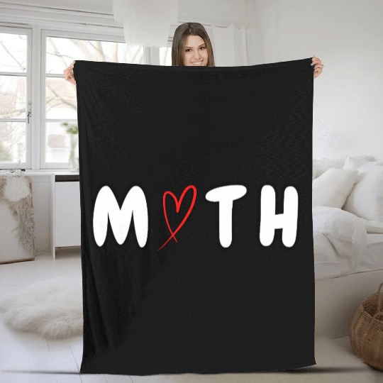 Math Love – MATH Cute Minimal Design Fleece Blankets