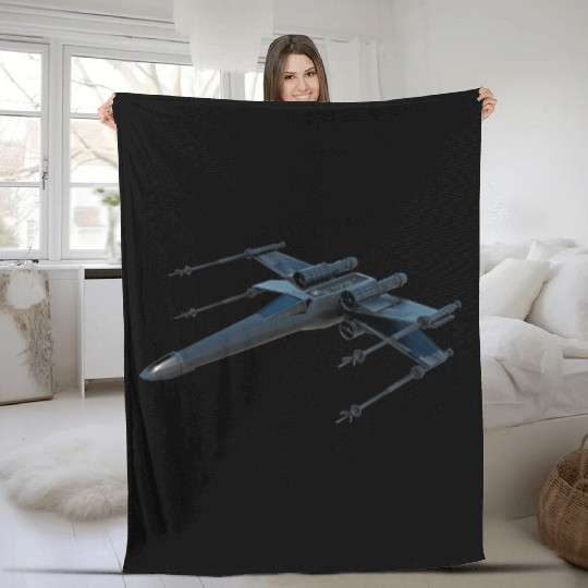 Stealth Fighter Jet Design Fleece Blankets