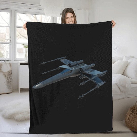 Stealth Fighter Jet Design Fleece Blankets
