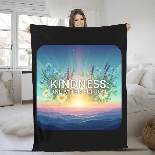 Sunrise Blooms of Kindness  Fleece Blankets
