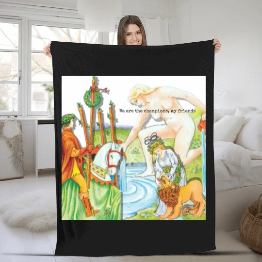 True Crime Tarot Everyday Items Fleece Blankets