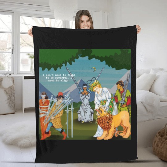 True Crime Tarot Gift Ideas Fleece Blankets