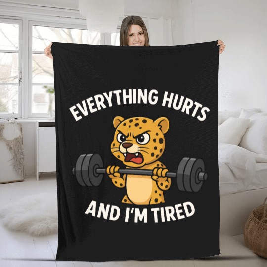 Leopard Weights Mood Fleece Blankets