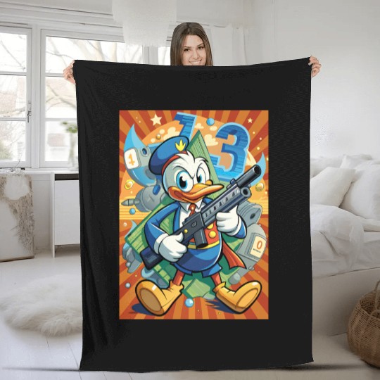 Duck Guardian of Number 1 Fleece Blankets