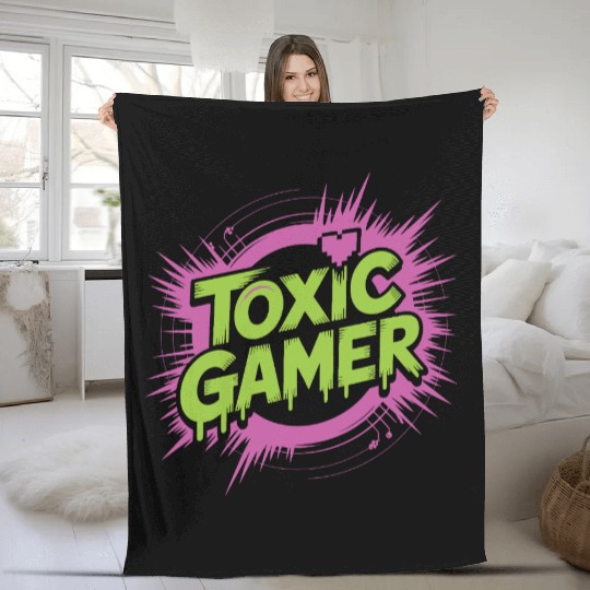 Toxic Gamer Fleece Blankets