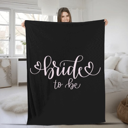 bride to be (light pink) Fleece Blankets