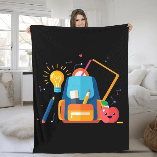 Back-to-School Creative Icons for Students  Fleece Blankets