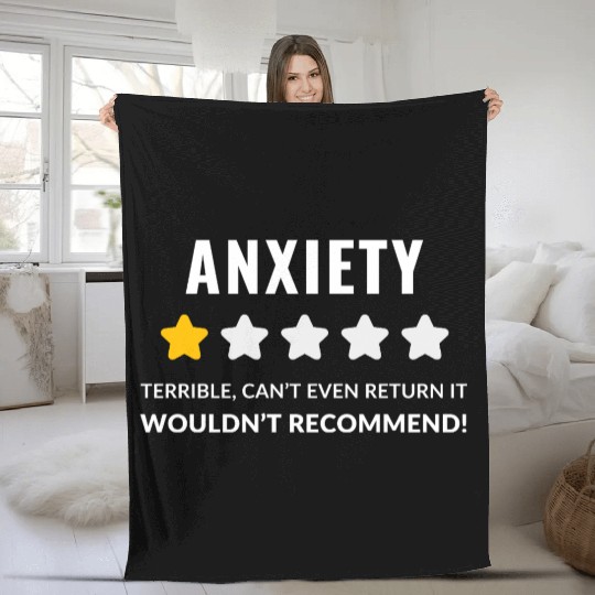 Abstract Anxiety and Emotions Illustration Fleece Blankets
