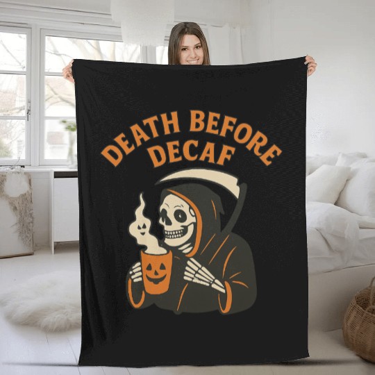 Funeral Halloween Tribute Fleece Blankets