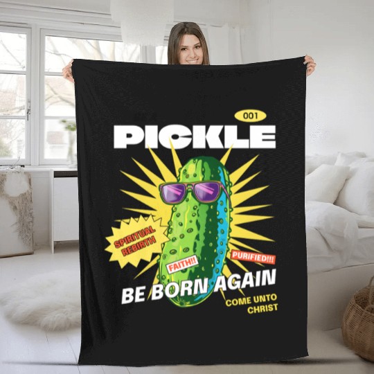 Be a Pickle Fleece Blankets