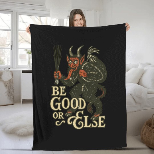 Krampus Fleece Blankets
