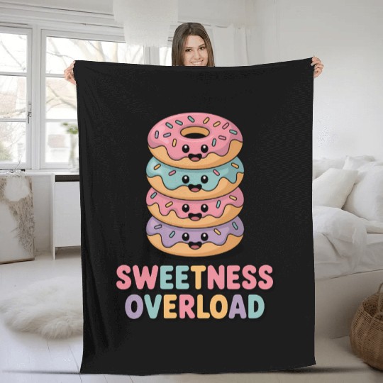 Sweetness Overload | Donut Kids Fleece Blankets