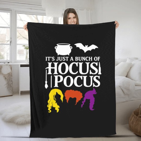 Hocus Pocus Haloween Party Fleece Blankets