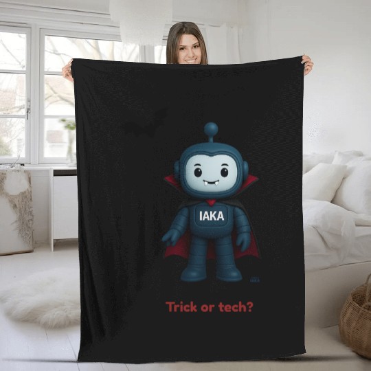 IAKA in Halloween Mood – Trick or Treat Bot Fleece Blankets