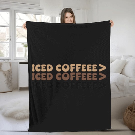 Coffee Colors Quote Fleece Blankets
