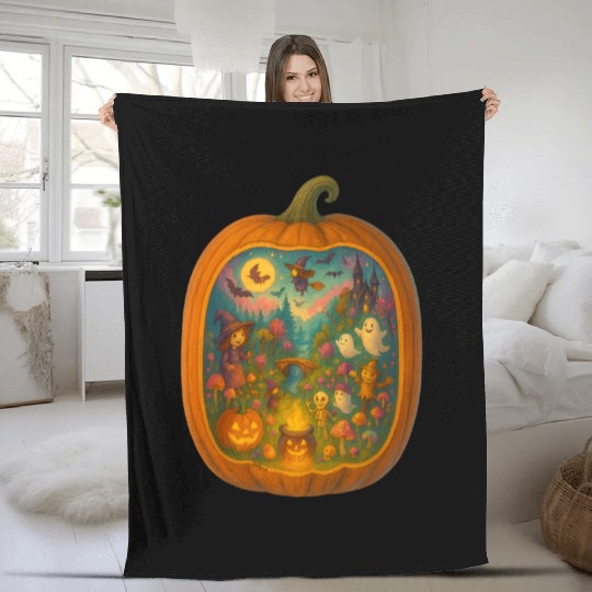 Halloween Fleece Blankets Artwork